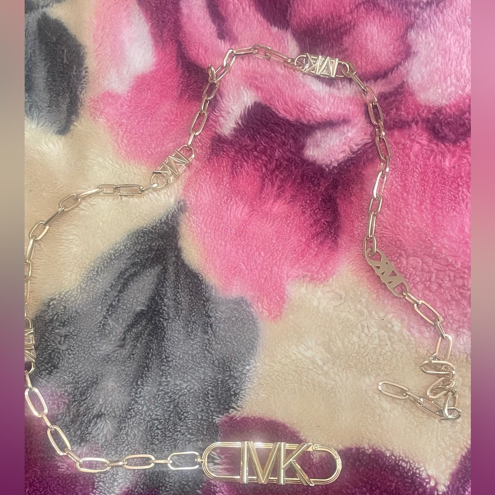 Gold MK Chain belt